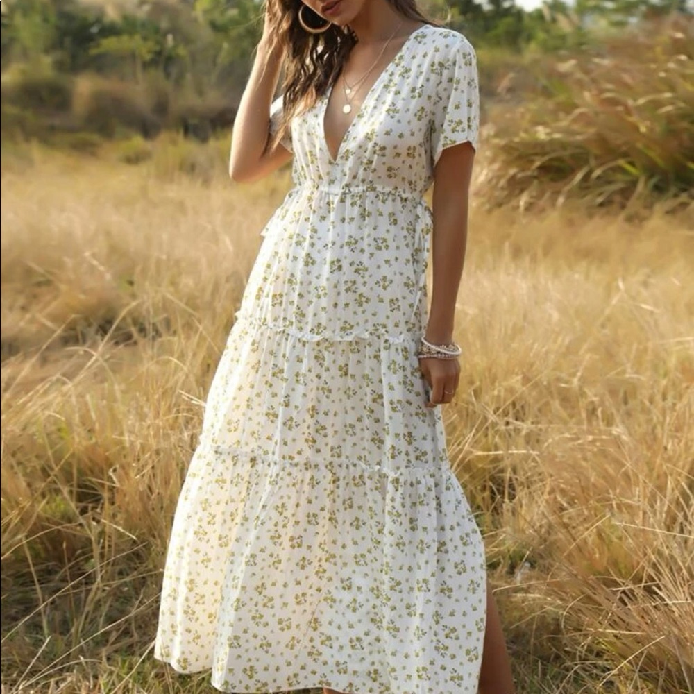 White floral SHEIN dress